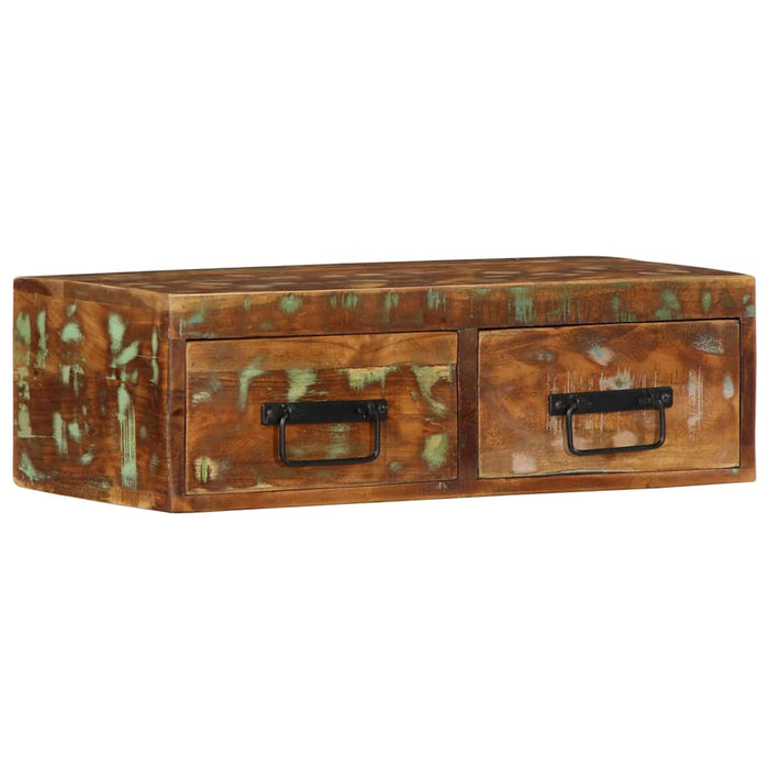 Dulap TV montat pe perete 60x30x19 cm, lemn masiv reciclat - WALTI WALTI