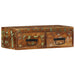 Dulap TV montat pe perete 60x30x19 cm, lemn masiv reciclat - WALTI WALTI