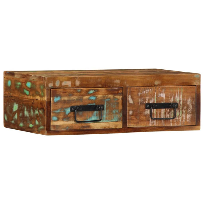 Dulap TV montat pe perete 60x30x19 cm, lemn masiv reciclat - WALTI WALTI