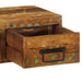 Dulap TV montat pe perete 60x30x19 cm, lemn masiv reciclat - WALTI WALTI