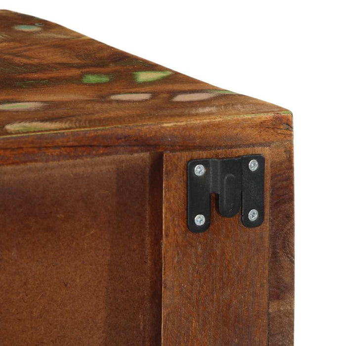Dulap TV montat pe perete 60x30x19 cm, lemn masiv reciclat - WALTI WALTI