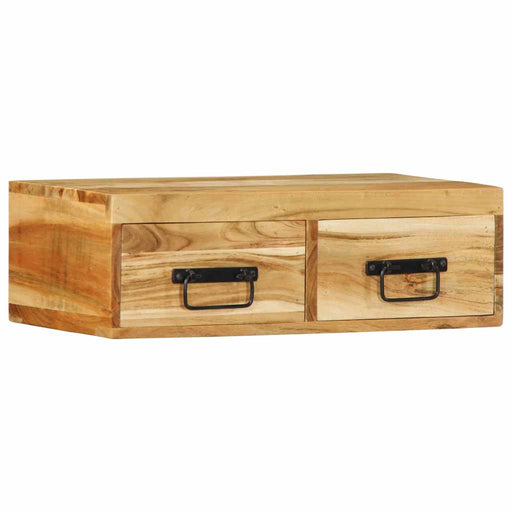 Dulap TV montat pe perete 60x30x19 cm, lemn masiv de acacia - WALTI WALTI
