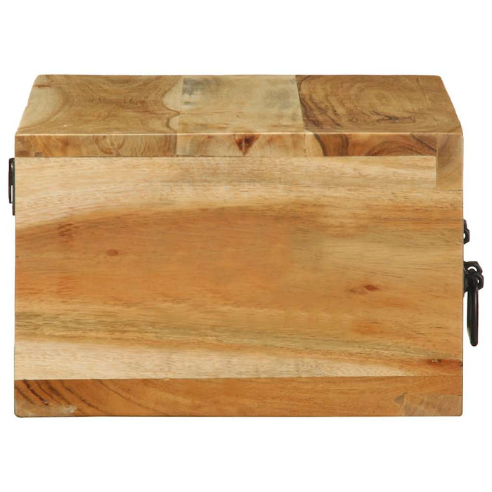 Dulap TV montat pe perete 60x30x19 cm, lemn masiv de acacia - WALTI WALTI