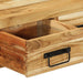 Dulap TV montat pe perete 60x30x19 cm, lemn masiv de acacia - WALTI WALTI
