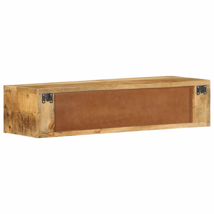 Dulap TV montat pe perete 80x30x19 cm, lemn masiv de mango brut WALTI