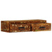 Dulap TV montat pe perete 80x30x19 cm, lemn masiv reciclat - WALTI WALTI