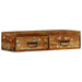 Dulap TV montat pe perete 80x30x19 cm, lemn masiv reciclat - WALTI WALTI