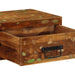 Dulap TV montat pe perete 80x30x19 cm, lemn masiv reciclat - WALTI WALTI