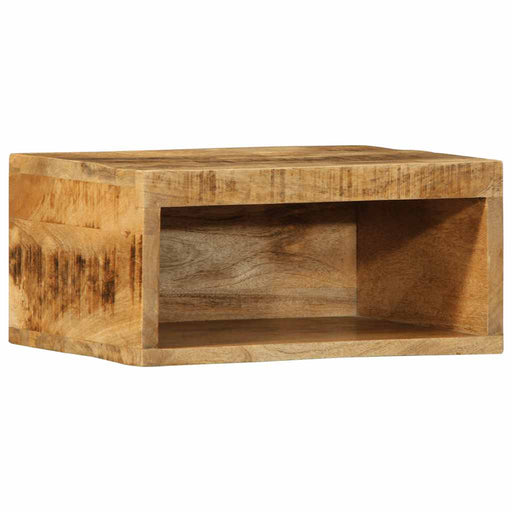 Dulap TV montat pe perete 40x30x19 cm, lemn masiv de mango brut - WALTI WALTI