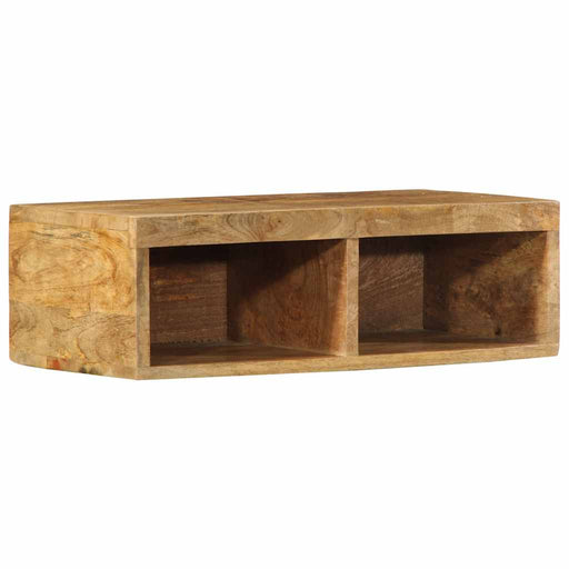 Dulap TV montat pe perete 60x30x19 cm, lemn masiv de mango brut - WALTI WALTI