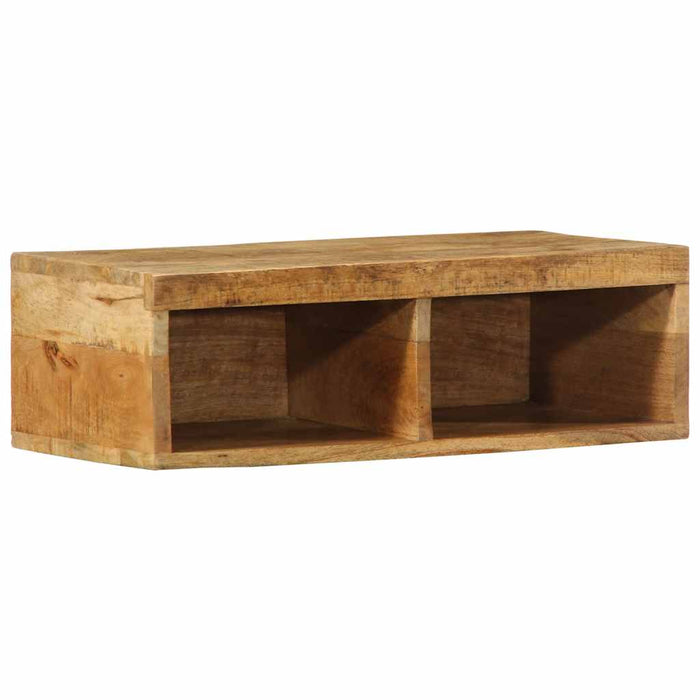 Dulap TV montat pe perete 60x30x19 cm, lemn masiv de mango brut - WALTI WALTI
