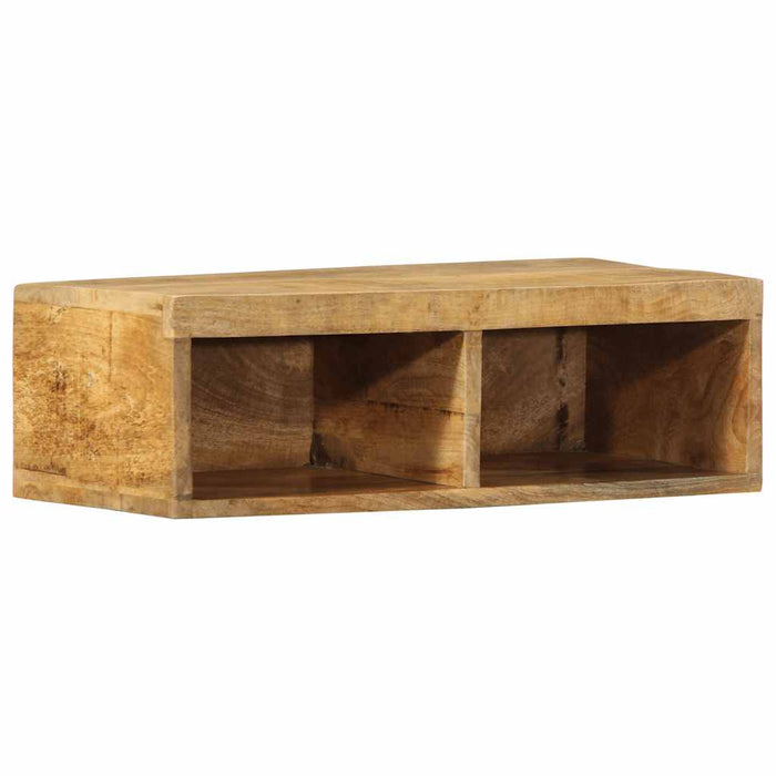 Dulap TV montat pe perete 60x30x19 cm, lemn masiv de mango brut - WALTI WALTI