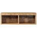 Dulap TV montat pe perete 60x30x19 cm, lemn masiv de mango brut - WALTI WALTI