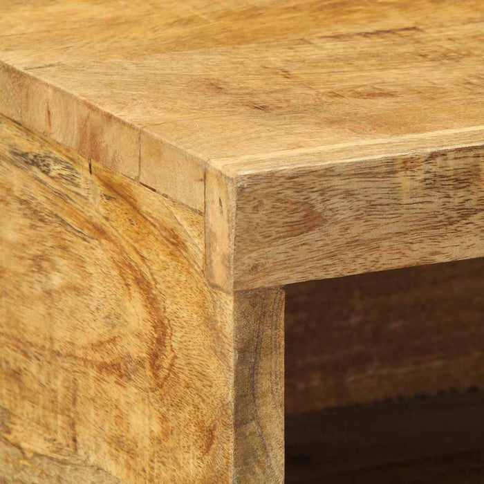 Dulap TV montat pe perete 60x30x19 cm, lemn masiv de mango brut - WALTI WALTI