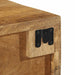 Dulap TV montat pe perete 60x30x19 cm, lemn masiv de mango brut - WALTI WALTI