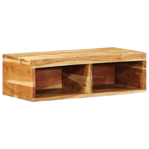 Dulap TV montat pe perete 60x30x19 cm, lemn masiv de acacia - WALTI WALTI