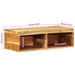 Dulap TV montat pe perete 60x30x19 cm, lemn masiv de acacia - WALTI WALTI