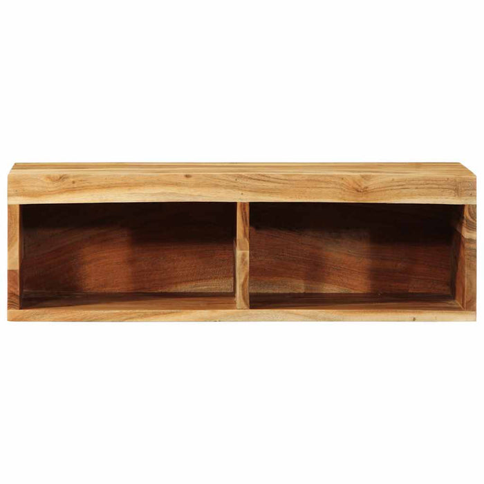 Dulap TV montat pe perete 60x30x19 cm, lemn masiv de acacia - WALTI WALTI