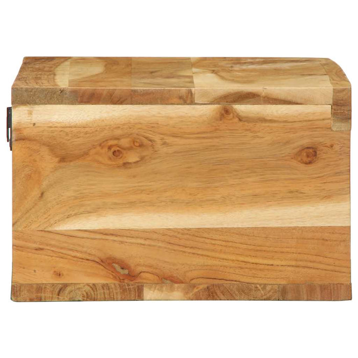 Dulap TV montat pe perete 60x30x19 cm, lemn masiv de acacia - WALTI WALTI