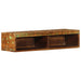 Dulap TV montat pe perete 80x30x19 cm, lemn masiv reciclat - WALTI WALTI
