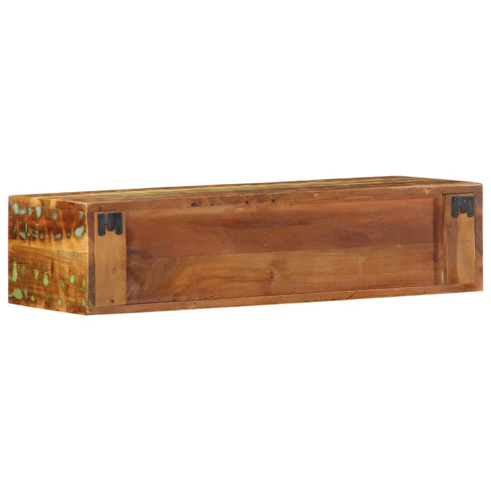 Dulap TV montat pe perete 80x30x19 cm, lemn masiv reciclat - WALTI WALTI