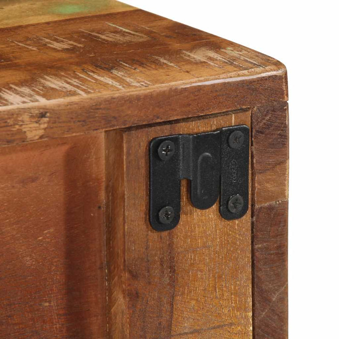 Dulap TV montat pe perete 80x30x19 cm, lemn masiv reciclat - WALTI WALTI