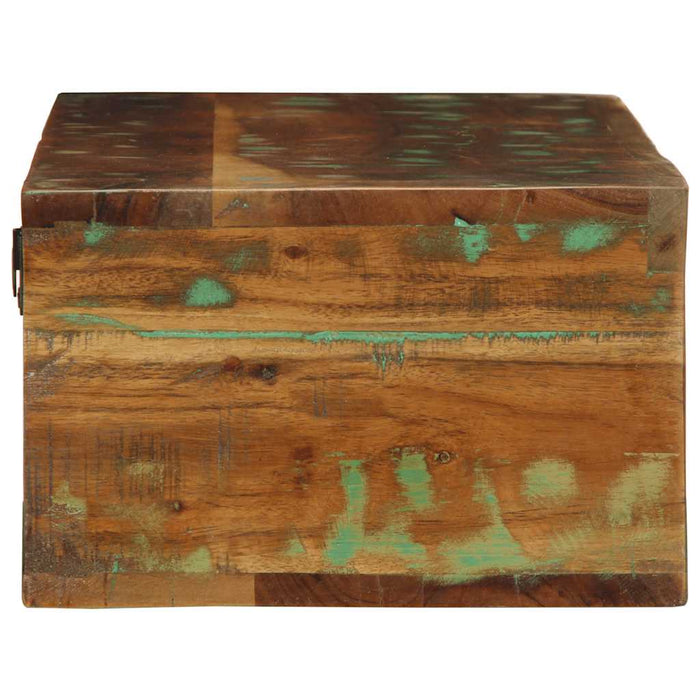 Dulap TV montat pe perete 100x30x19 cm, lemn masiv reciclat WALTI