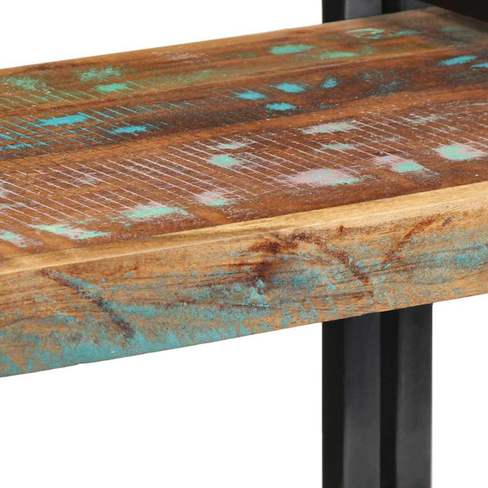 Raft de perete din lemn masiv multicolor recuperat - WALTI WALTI