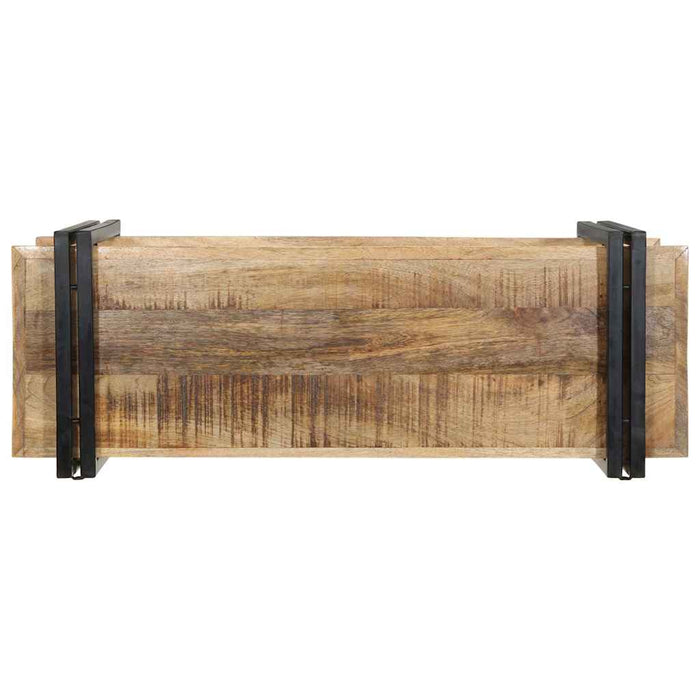 Raft de perete 90x33x45 cm lemn masiv de mango WALTI