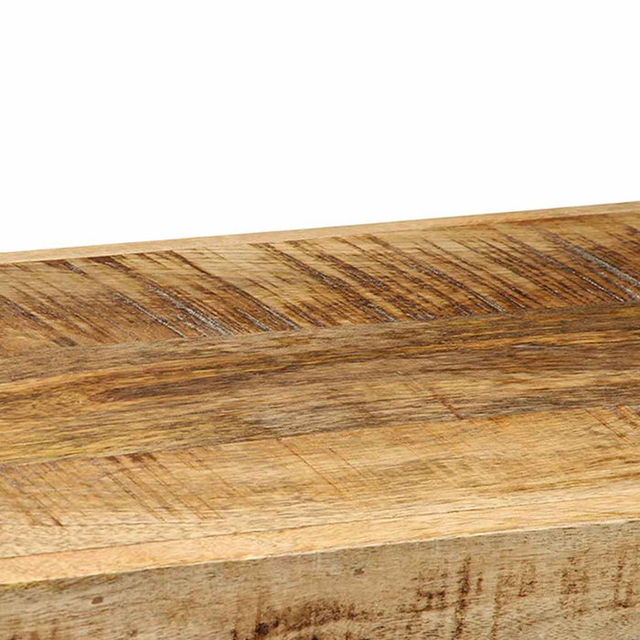 Raft de perete 90x33x45 cm lemn masiv de mango WALTI