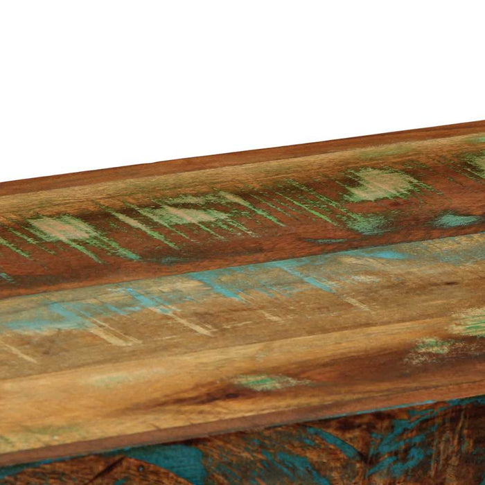 Raft de perete din lemn masiv multicolor recuperat WALTI