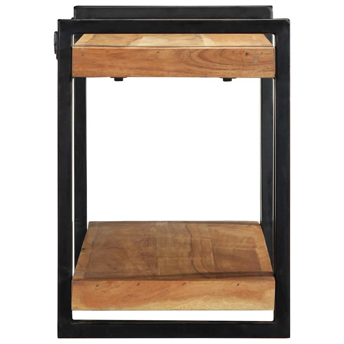 Raft de perete 90x33x45 cm din lemn masiv de salcâm WALTI