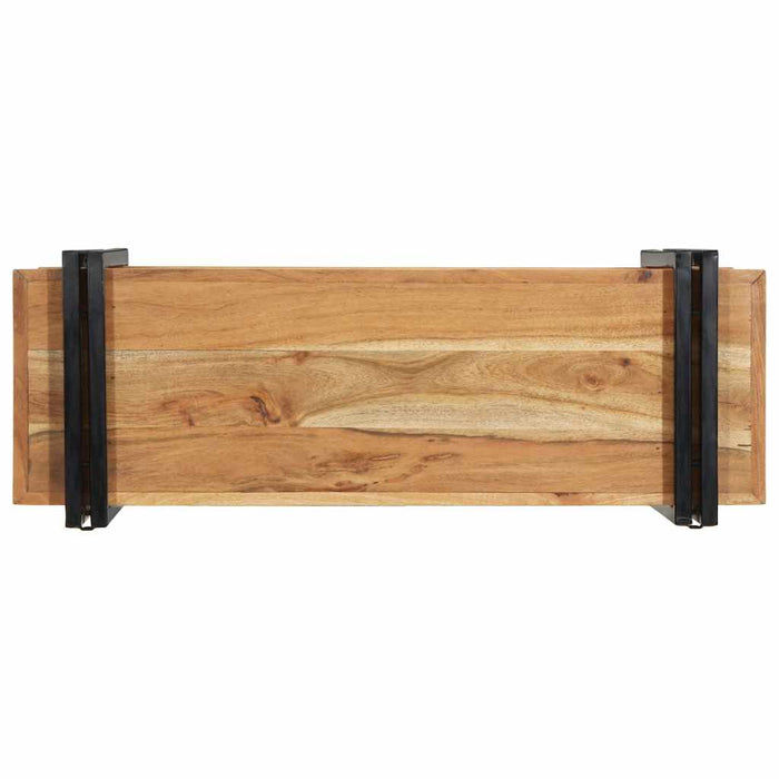 Raft de perete 90x33x45 cm din lemn masiv de salcâm WALTI