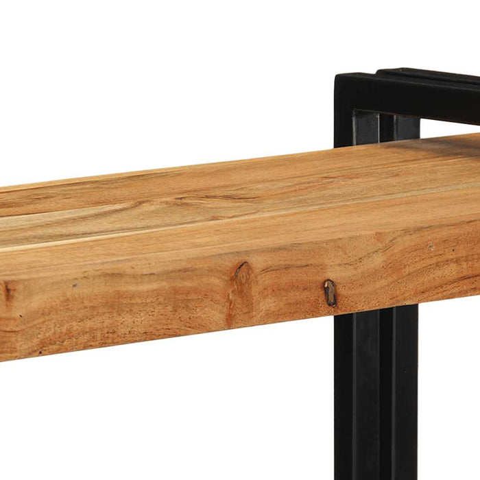 Raft de perete 90x33x45 cm din lemn masiv de salcâm WALTI