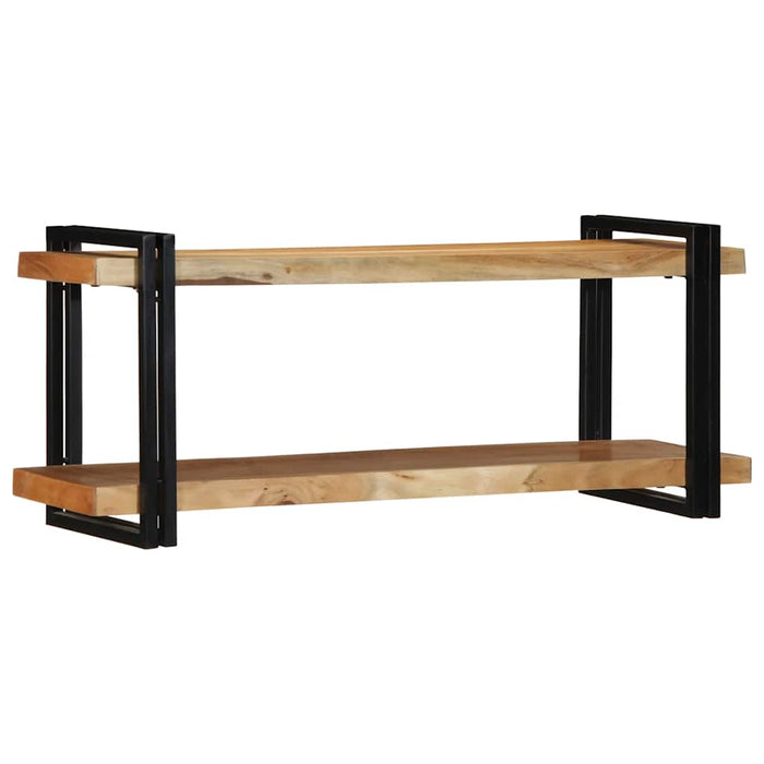 Raft de perete 110x33x45 cm din lemn masiv de salcâm WALTI