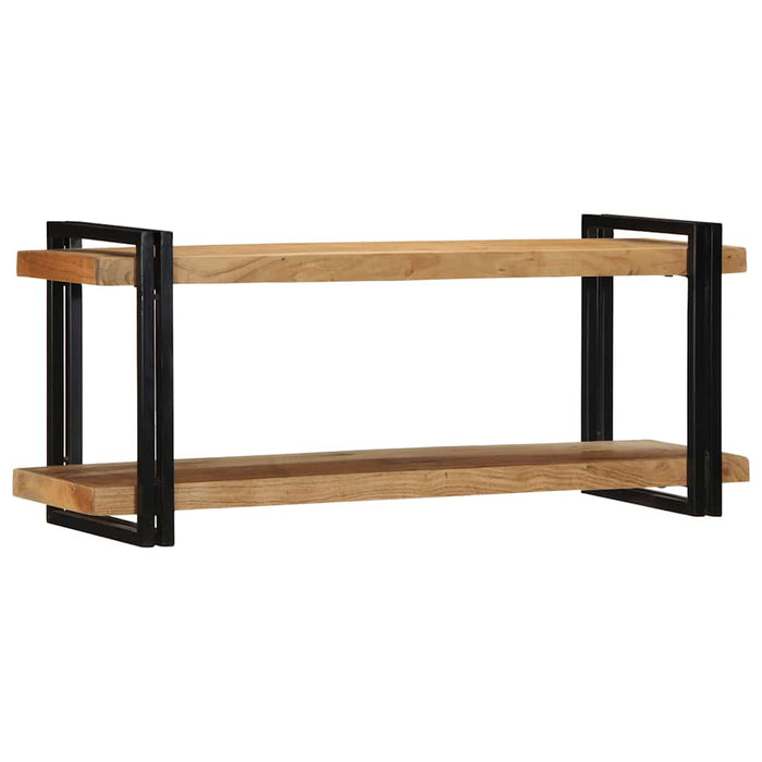Raft de perete 110x33x45 cm din lemn masiv de salcâm WALTI