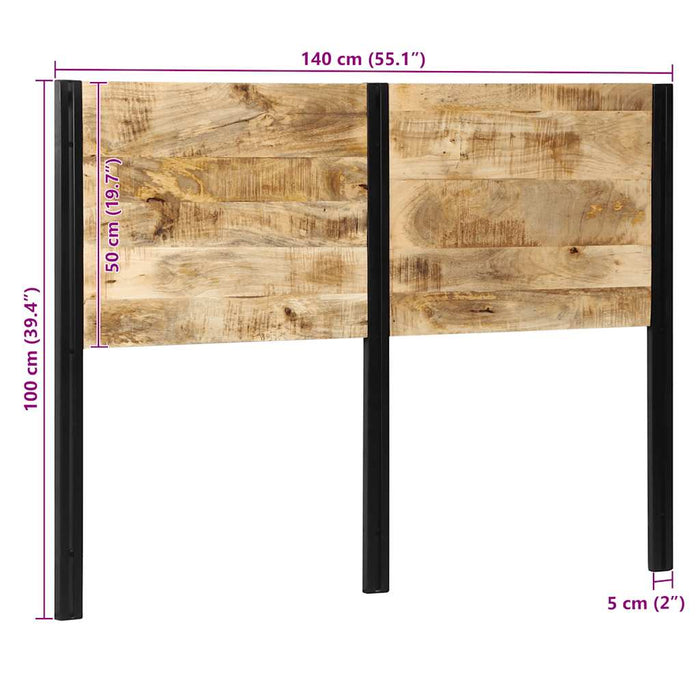 tăblie 140 cm lemn masiv de mango și fier - WALTI WALTI