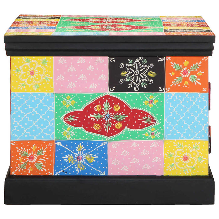 Masuta de cafea multicolora 90x50x40 cm lemn masiv de mango WALTI