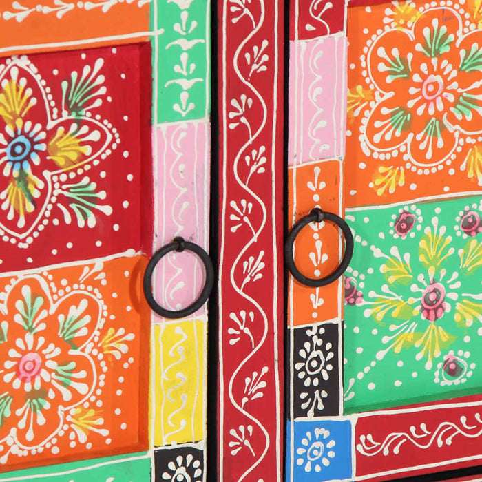 Masuta de cafea multicolora 90x50x40 cm lemn masiv de mango WALTI
