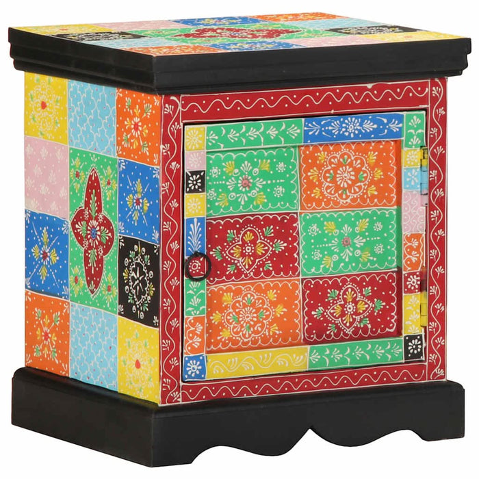 Noptiera multicolor 40x35x45 cm lemn masiv de mango - WALTI WALTI