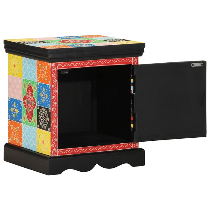 Noptiera multicolor 40x35x45 cm lemn masiv de mango - WALTI WALTI