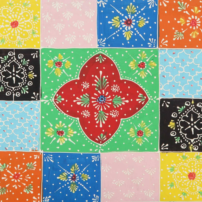 Noptiera 2 buc multicolor 40x35x45 cm lemn masiv de mango - WALTI WALTI