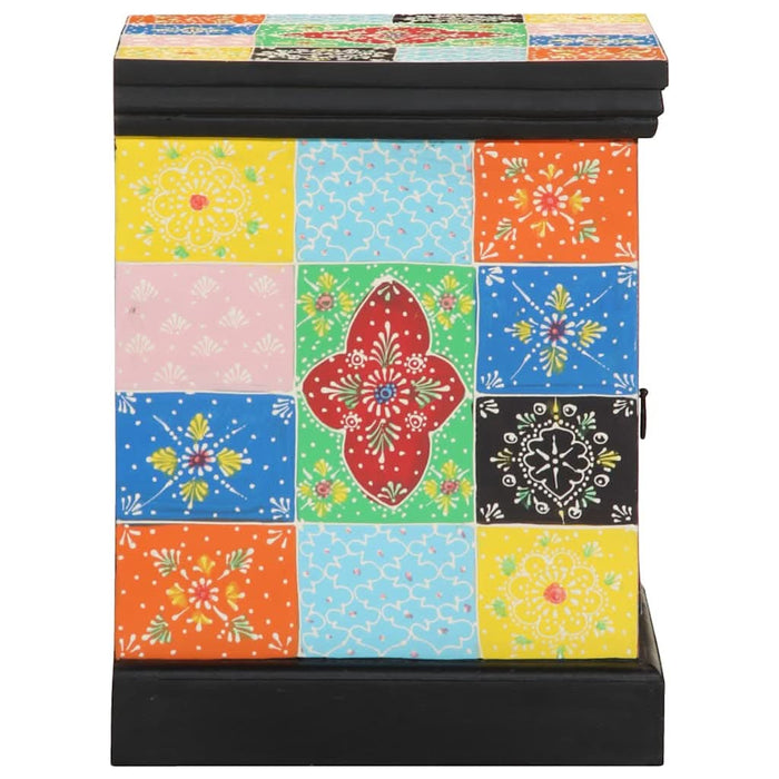 Noptiera 2 buc multicolor 40x35x45 cm lemn masiv de mango - WALTI WALTI