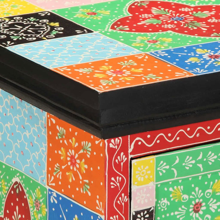 Noptiera 2 buc multicolor 40x35x45 cm lemn masiv de mango - WALTI WALTI