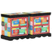 Noptiere, 2 buc., multicolor, 40x35x45 cm, lemn prelucrat - WALTI WALTI