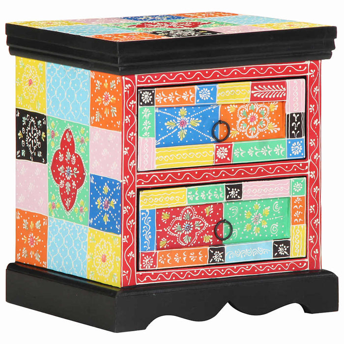 Noptiere, 2 buc., multicolor, 40x35x45 cm, lemn prelucrat - WALTI WALTI