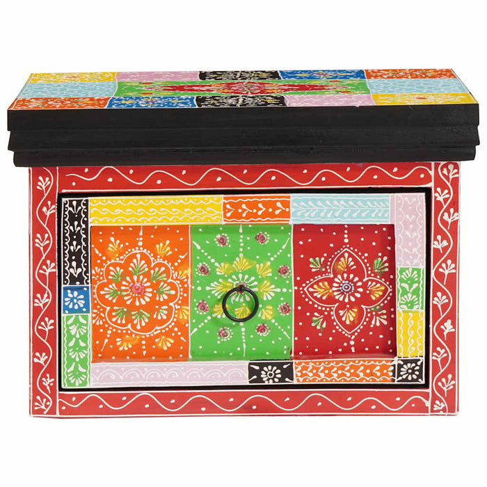 Dulap de noapte Multicolor cu Plăci Roșii, Verzi și Galbene mic - WALTI WALTI