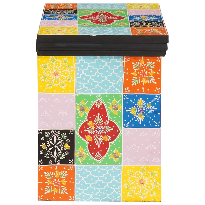 Dulap de noapte Multicolor 40 x 30 x 40 cm Lemn masiv vopsit - WALTI WALTI