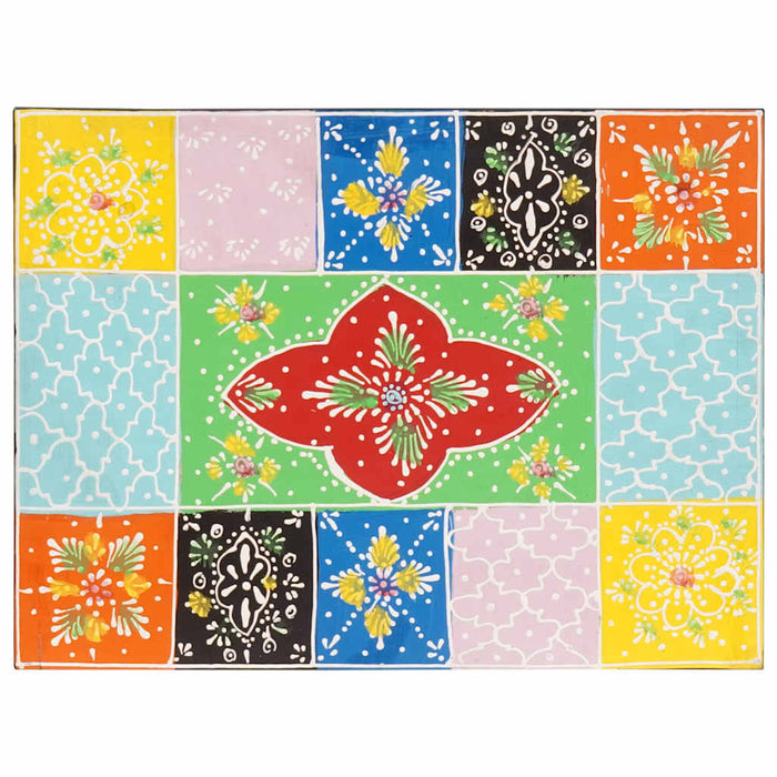 Dulap de noapte Multicolor 40 x 30 x 40 cm Lemn masiv vopsit - WALTI WALTI