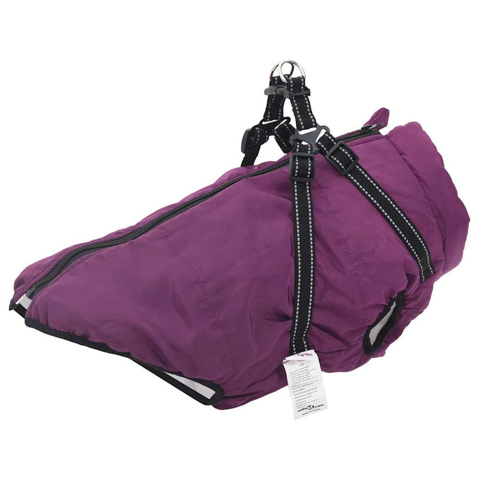 Haină câini cu ham impermeabilă reflectorizantă, violet, L48 WALTI